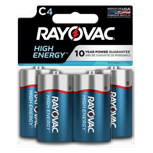 814-4TK Battery, 1.5 V Battery, C Battery, Alkaline - pack of 4