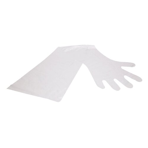 OB Dairy Sleeve Glove, Clear Plastic, Large, 100-Ct.