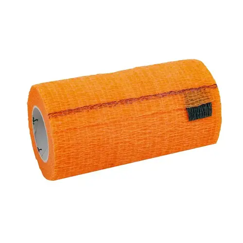 SyrFlex Series Cohesive Flexible Bandage, 5 yd L, 4 in W, Orange