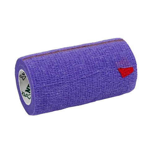 SyrFlex Cohesive Bandage, 5 yd L, 4 in W, Purple