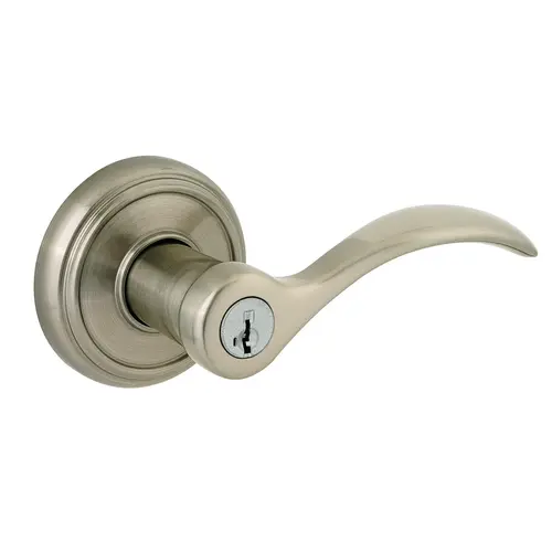 Entry Tobin with Round Rose with 6AL Latch, RCS Strike, and Smart Key Satin Nickel Finish