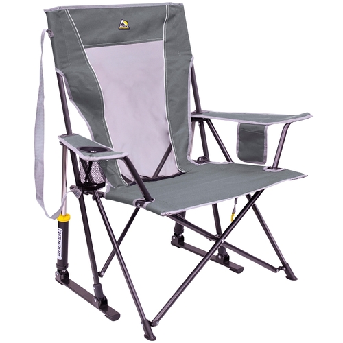 Comfort Pro Rocker Chair, 35.6 in OAW, 25.2 in OAD, 38.8 in OAH, Aluminum/Fabric/Plastic/Steel