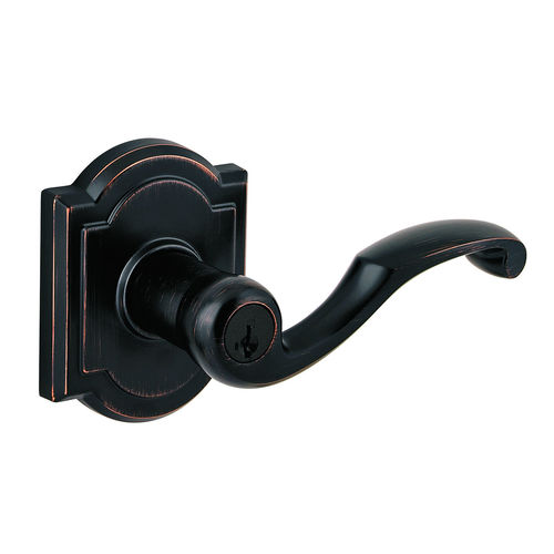 Entry Madrina with Arch Rose with 6AL Latch, RCS Strike, and Smart Key Venetian Bronze Finish