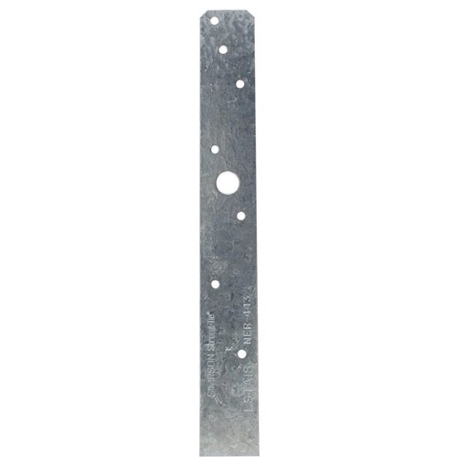 LSTA Strap Tie, 20 ga Gauge, Steel, Galvanized/Zinc