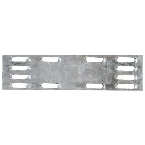 MP Mending Plate, 4 in L, 1 in W, 20 ga Gauge, Steel, Galvanized