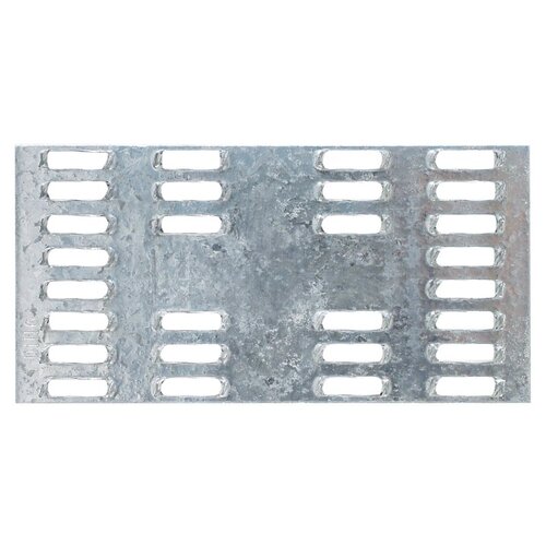 MP Mending Plate, 4 in L, 2 in W, 20 ga Gauge, Steel, Galvanized