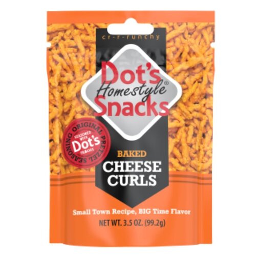 Dot's Homestyle Pretzels 6003 Curl Pretzel, Cheese Flavor, 3.5 oz