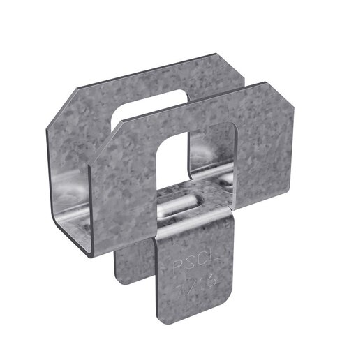 Panel Sheathing Clip, 20 ga Thick Material, Steel, Galvanized - pack of 250