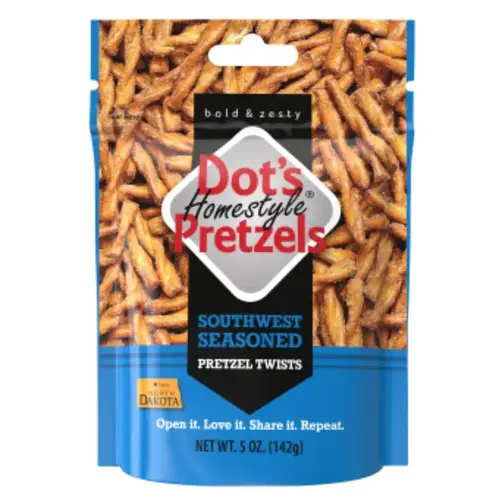 Dot's Homestyle Pretzels 59010 99080 Pretzel Twist, Southwest Flavor, 5 oz Bag