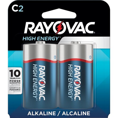 HIGH ENERGY Household Battery, C Battery, Alkaline - Pair