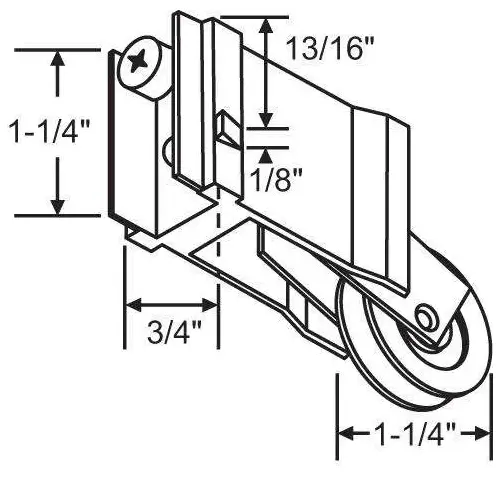 ROLLER ASSY YALE OGRON STEEL PRECISION BEARING RHM# PDR125-SPB