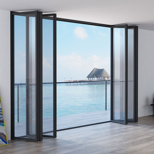 FHC G50R3LLPSSA G50 Thermally Broken-Top Hung Bi-Folding Glass Door ...