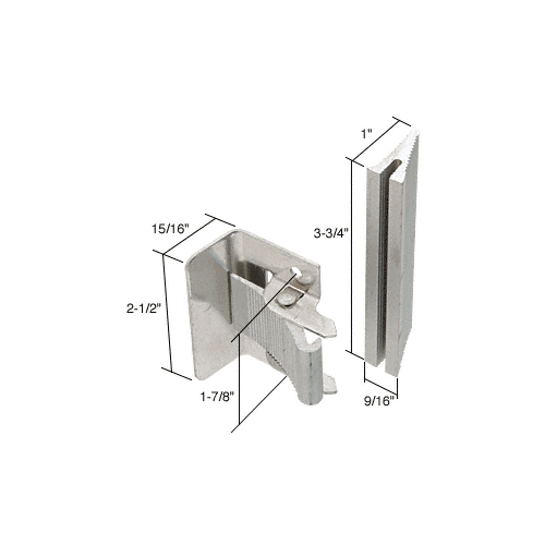 Sliding Screen Door Latch and Pull with 1-7/8" Screw Holes for Full View Doors