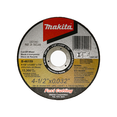 Makita 4-1/2" Ultra Thin Cut-off Wheels