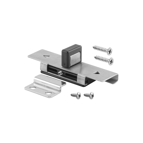 Surface Slide Latch And Keeper - For Inswing Doors - Satin Finish (Single Pack)