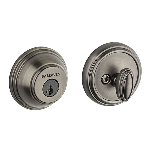 Baldwin Prestige 380RDB16BS Round Single Cylinder Deadbolt with RCAL ...