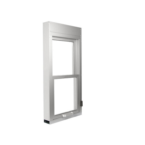 FHC Manual Vertical Window - 24" x 48" - Satin Anodized
