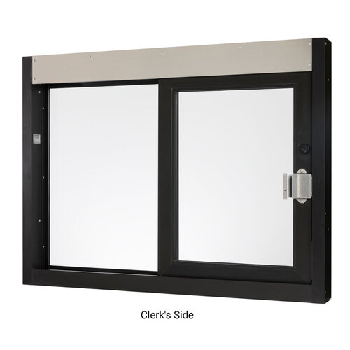 FHC Self-Close Window 0X - 48" x 36" - 1" Insulated Glass - Dark Black/Bronze Anodized