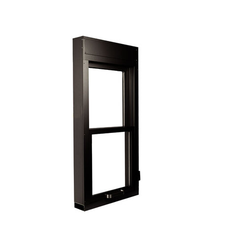 FHC QSSU1200B FHC Manual Vertical Window - 24" x 48" - Dark Black/Bronze Anodized