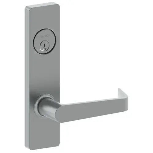 Withnell Lever with Escutcheon Entry Mortise Lock Satin Stainless Steel Finish