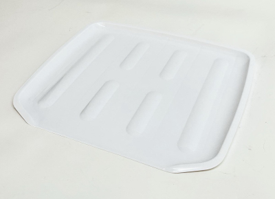 PANACEA 44446 Plastic Dish Drain Board, White, 16.1 x 14.6 In.