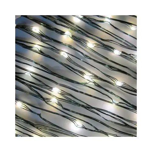 LED Micro Dot Christmas String Lights, Warm White, 3 Functions, Timer/Battery Operated, 100-Ct.