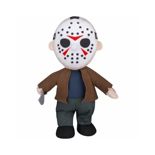 Jason Voorhees Animated Musical Halloween Plush Decoration, 11 In.