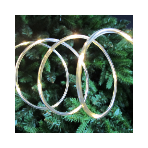 LED Rope Lights, Warm White, Battery-Operated, 15 Ft.