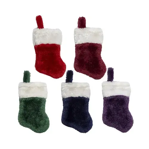 DYNO SEASONAL SOLUTIONS 010701CC-XCP24 7" Mini Velvet Stocking - pack of 24