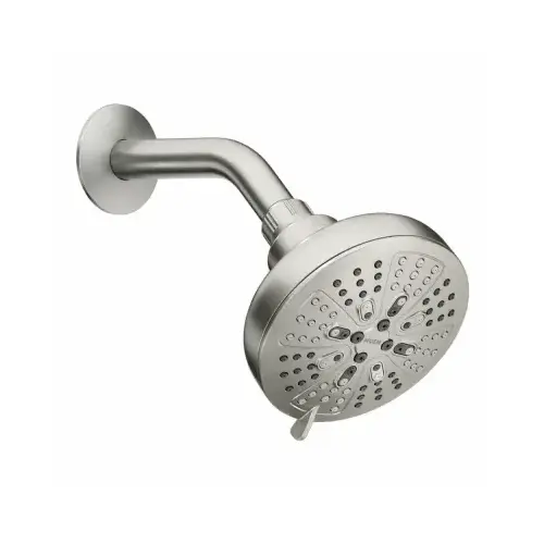 Hydro Energetix 8-Function Showerhead, Spot-Resistant Brushed Nickel, 5 In. Diameter