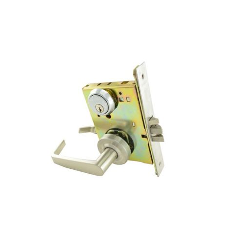 Withnell Lever Sectional Storeroom Mortise Lock Satin Stainless Steel Finish