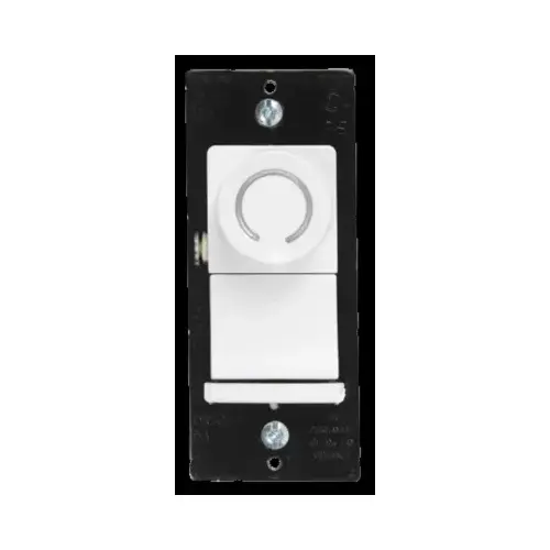 DR Series Rotary Dimmer Switch, Single Pole/3-Way, CFL/LED/Incandescent, White