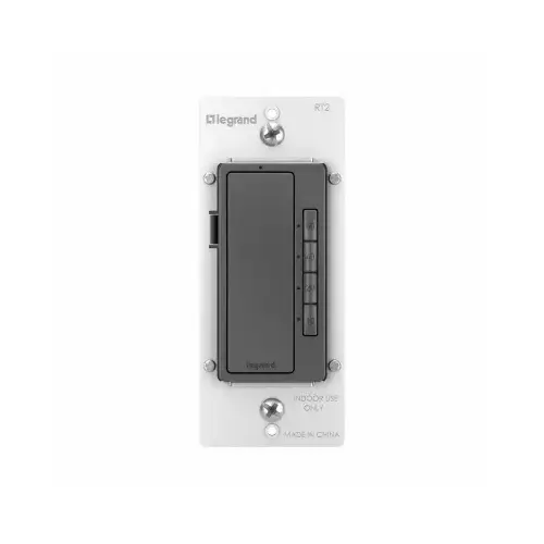 PASS & SEYMOUR RT2BKCCV4 radiant Series 4-Button Digital Timer, 15 A, 10 to 60 min Time Setting, Black