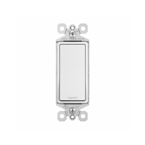 3 Way Light Switch with Microban, White, 15A