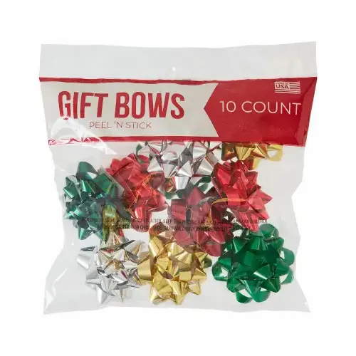 BERWICK OFFRAY LLC 14402885-BG10 Mini Christmas Gift Bows, 10-Ct pack of 24