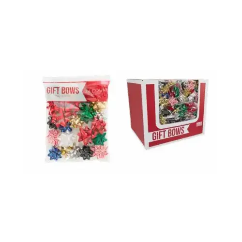 BERWICK OFFRAY LLC 14403539-BG24 Christmas Gift Bows, Assorted Metallic Colors, 24-Ct pack of 46