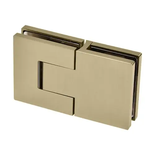 Brushed Bronze Bellagio Glass-to-Glass 180 Degree Hinge