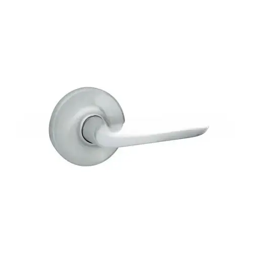 Delta Lever Passage Door Lock with 6AL Latch and RCS Strike Satin Chrome Finish