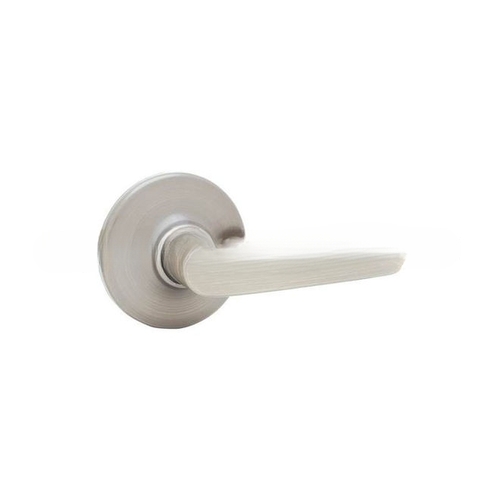 Delta Lever Passage Door Lock with RCALFD Latch and RCS Strike Satin Nickel Finish