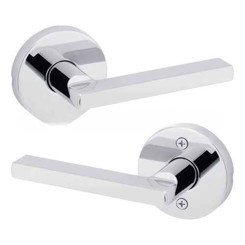 20 Min UL Rated Halifax Lever with Round Rose Passage Door Lock with 6AL FD Latch and RCS Strike Bright Chrome Finish