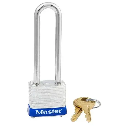 KA #P150 Laminated Steel Pin Tumbler 1-1/8" Padlock, 2-1/2" Shackle, Keyed Alike