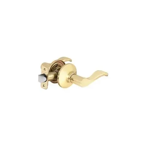 Grade 3 Passage Wave Lever Lock, Bright Brass