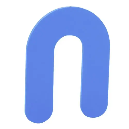 1/16" x 2" Plastic Horseshoe Shim Blue - pack of 100