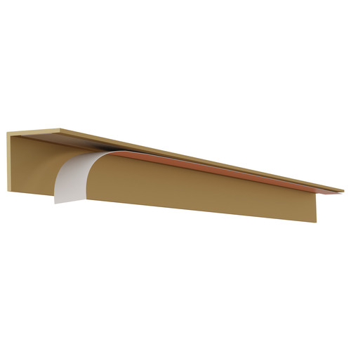 Cabinet Accent Drip Edge, Aluminum 23 27/32" L: 23 27/32", satin brass Satin brass