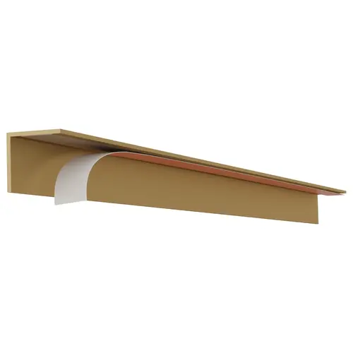 Cabinet Accent, Designer DripEdge, Aluminum W x H: 7/8" x 5/8", L: 14 1/2", satin brass Satin brass