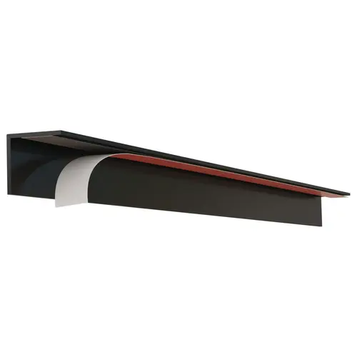 Cabinet Accent, Designer DripEdge, Aluminum W x H: 7/8" x 5/8", L: 15 3/4", matt black matt black