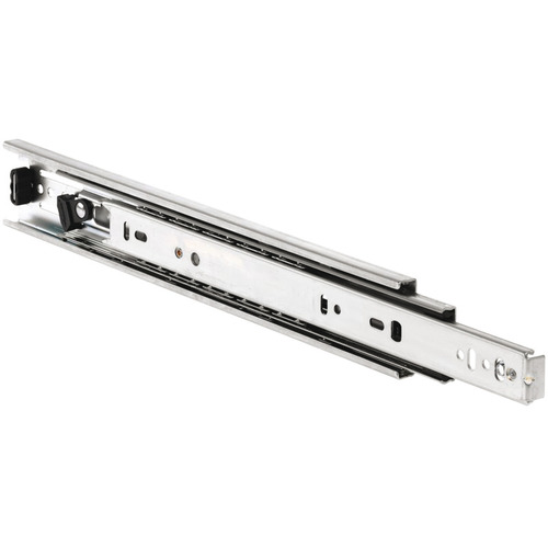 Accuride 3832DO Telescopic Detent Out Ball Bearing Drawer Slide, Full Extension, 100 lbs Weight Capacity 457 mm 18" 45 kg Zinc, 18" Zinc plated, Zinc electroplated Pair