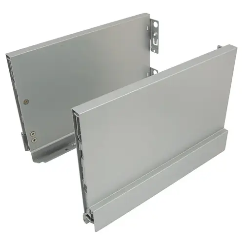 Double-Wall Drawer System Frame, Drawer side height 186 mm, Nova Pro Scala 22" 550 mm Grass, Nominal length (22") 550 mm, silver Silver colored Pair