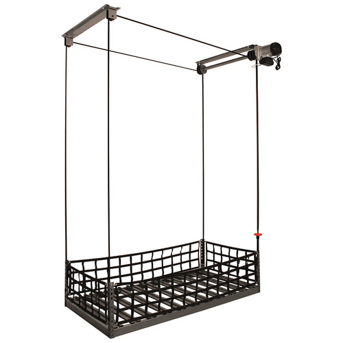 Storage Rack, ONRAX Motorized Ascension Series 4'x 6' shelf size 6' 4' silver vein, corded, 4'x 6' shelf size Silver vein, Powder-coated