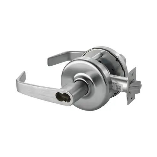 CLX3355 Classroom Lockset x LFIC Less Core Satin Chrome